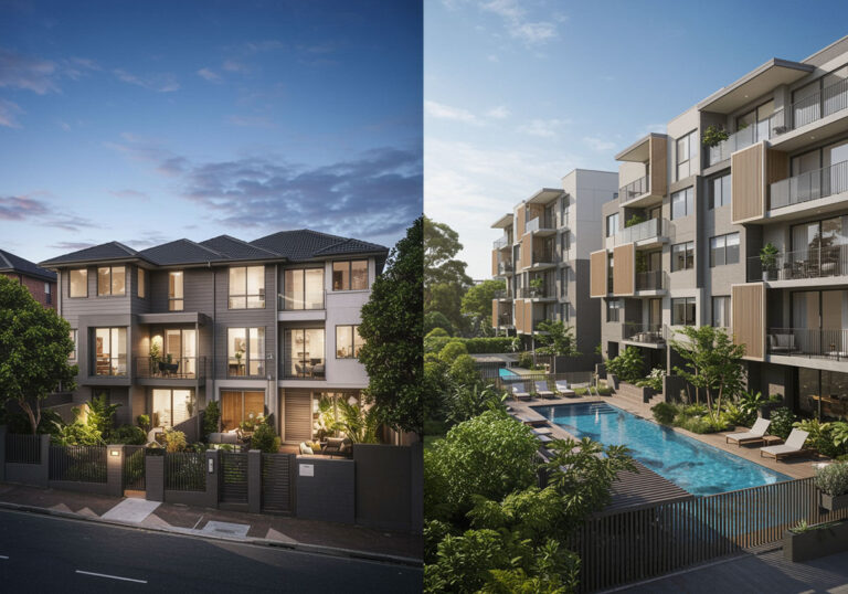 townhouse vs apartments for property investors in sydney inner west