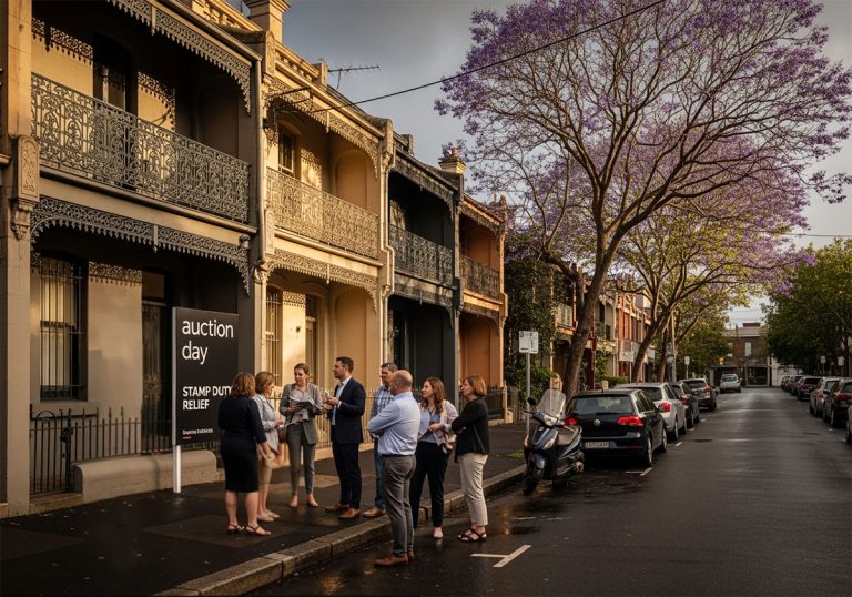sydney inner west row houses buyers agent with client upcoming auction