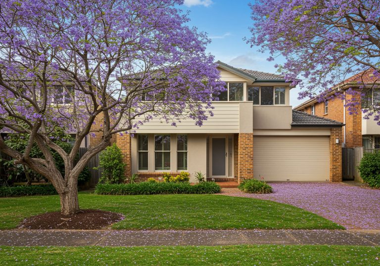 sydney inner west modern houses jacaranda trees in spring (2)