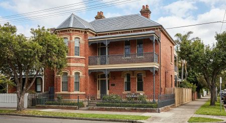 A classic victorian building renovated