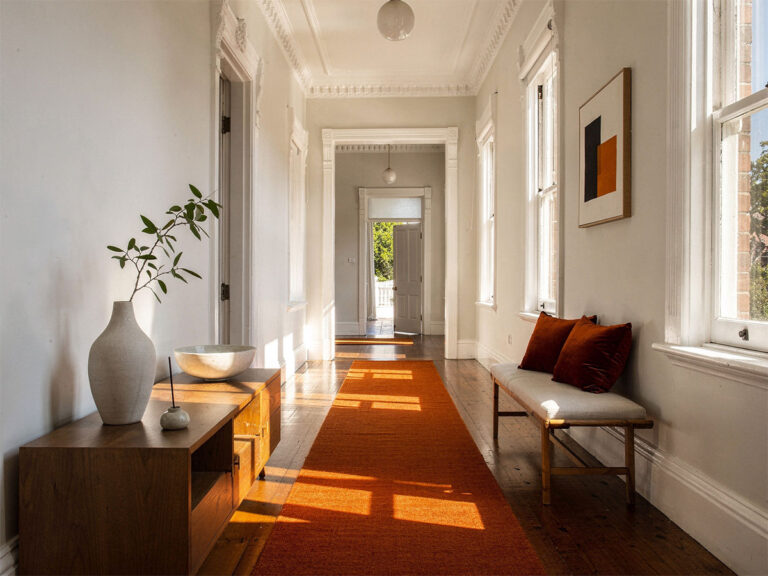 magnific interior hallway of a heritage property in sydney inner west