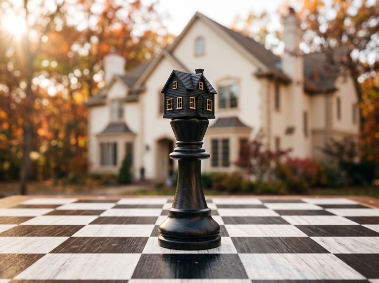 magnific chess piece with house on top